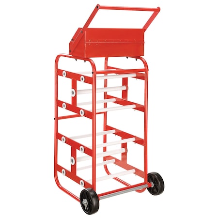 Global Industrial Wire Reel Caddy, 14W x 16D x 31H, Orange 230002